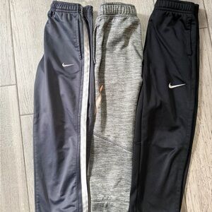 Nike boys athletic warm up pants lot of 3 size 6 small